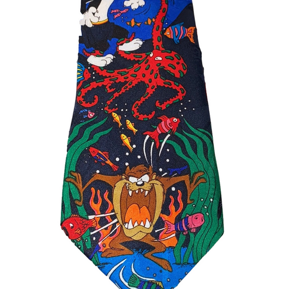 Vintage 90s Looney Tunes Tie - Picture 1 of 6
